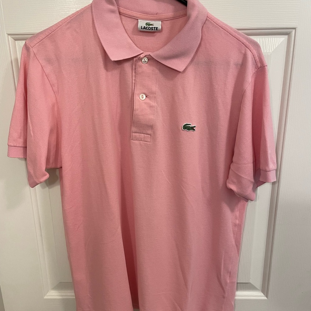 Lacoste Men’s polo Size 4 FR pink!